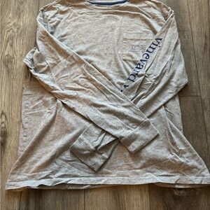 Vineyard Vines Heather Gray Long Sleeve Tee
